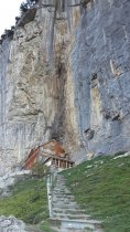 Aufstieg zum Berggasthaus im Appenzell